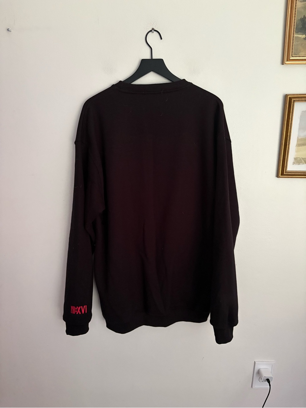 HOLY ONE Jesus Saves Black Sweatshirt with Red White Logo Faith Mens XXL - Picture 5 of 6